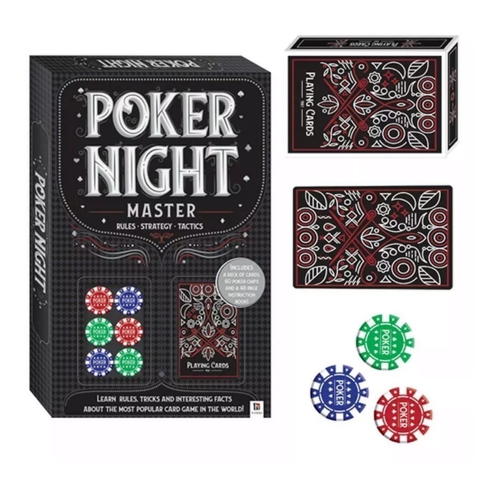 Poker Night Card Kit Master Game Set with Instructions All Level Players